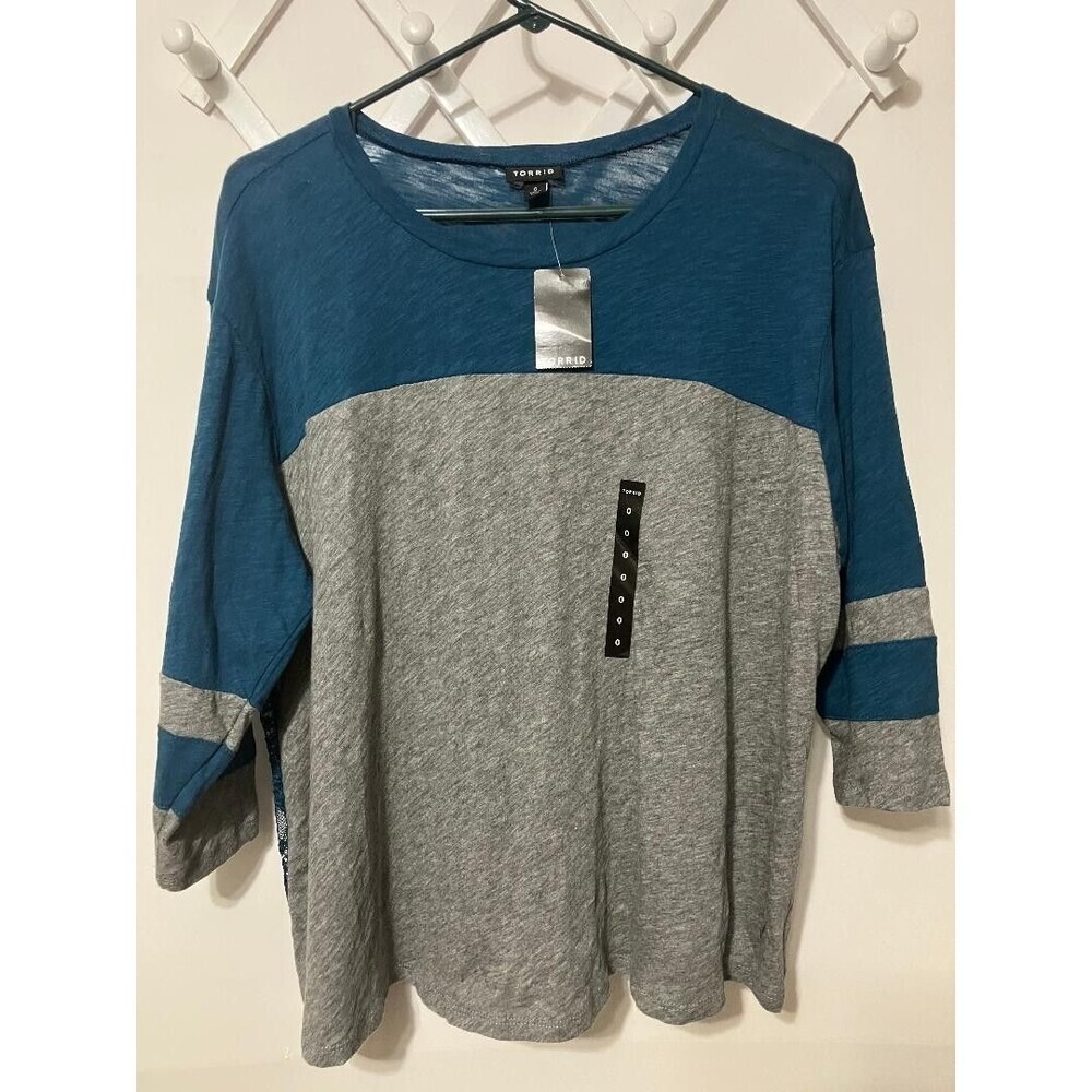 NWT Torrid 0‎ Teal Gray Lace Pullover Blouse Whimsigoth Romantic Boho Aesthetic